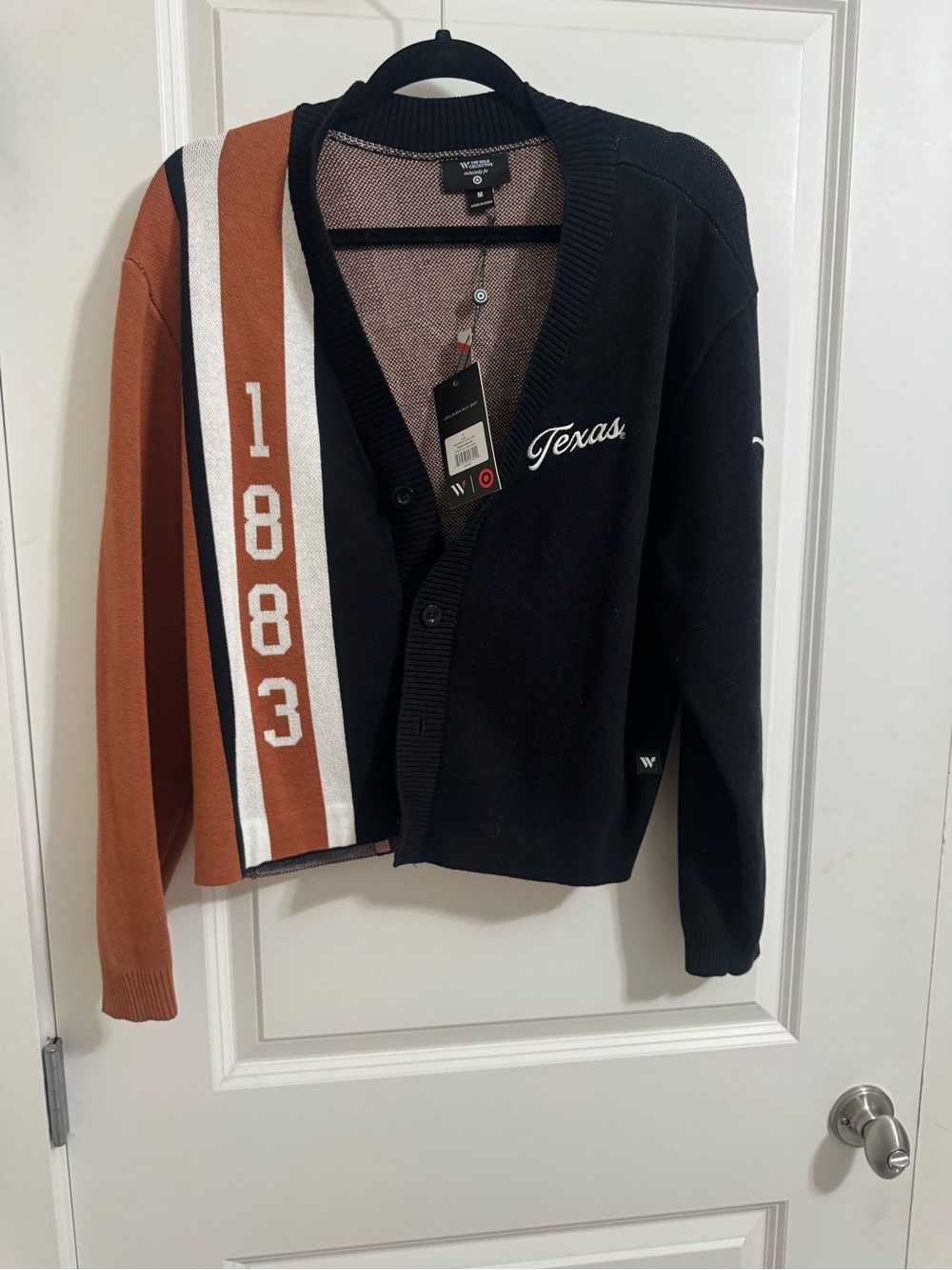 Texas 1883 Colorblock Cardigan Jacket - Black & Brown